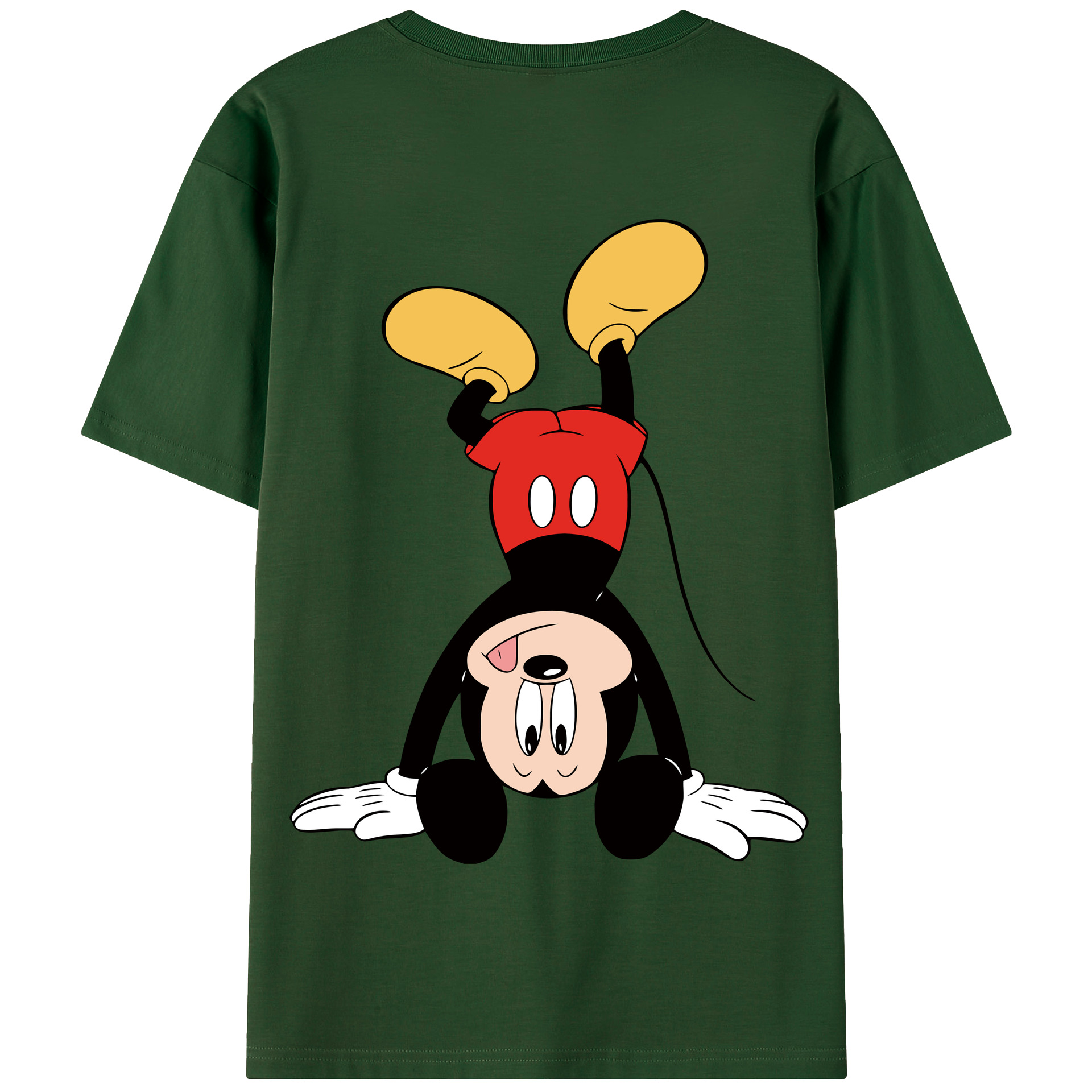 （画像用） ミッキーマウス Mickey Mouse 綿100％半袖Tシャツ（背面プリント）